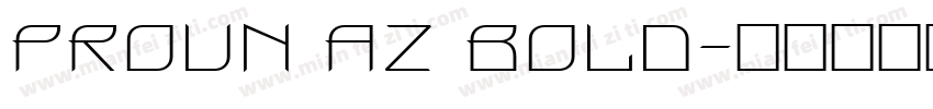 ProUN AZ Bold字体转换